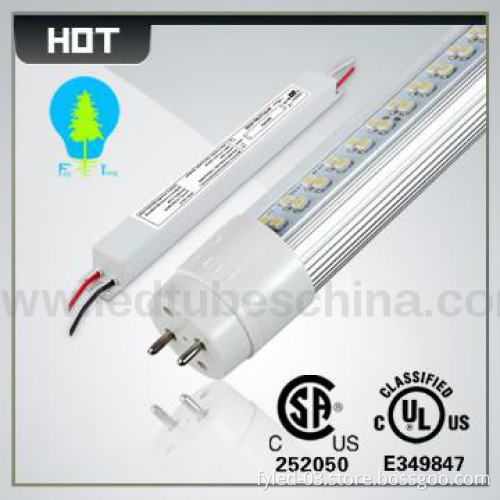 DLC UL cUL 4\' led tube replacement low thd 18W high lum 2700~7000K
